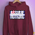 Assume Nothing Leather Pride Flag Hoodie